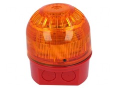 Semnalizator Luminos ?i Acustic LED Ro?u IP65 17-60VDC foto