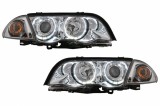 Faruri Angel Eyes BMW Seria 3 E46 Sedan Touring (05.1998-08.2001) Crom Performance AutoTuning, KITT Lightning
