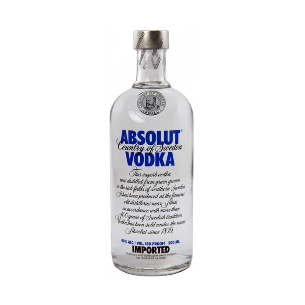 Absolut Blue Vodca cu 40% Alcool, 0.5l, Sticla de Vodca Absolut, Vodca la  0.5l, Vodca Classica, Vodca cu 40% Alcool, Alcool Ieftin, Bautura cu Alcool  | Okazii.ro