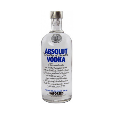 Absolut Blue Vodca cu 40% Alcool, 0.5l, Sticla de Vodca Absolut, Vodca la 0.5l, Vodca Classica, Vodca cu 40% Alcool, Alcool Ieftin, Bautura cu Alcool foto