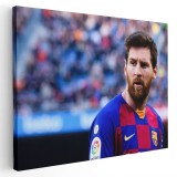 Tablou Lionel Messi fotbalist, albastru 1565 Tablou canvas pe panza CU RAMA 80x120 cm