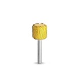 Biax sculptura lemn SABURR - Cap cilindric 13 mm fața semi activă rotunjită, Granulatie Saburr FINA - GALBENA
