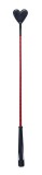 Cumpara ieftin Cravasa Din Piele, Negru + Rosu, 66 cm