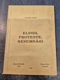 Elegii proteste resembari Alexandru Chiriac cu autograf