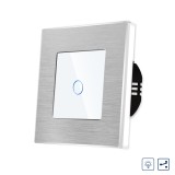 Cumpara ieftin Intrerupator Simplu cu Variator Cap Scara / Cruce cu Touch si Rama din Aluminiu LUXION SmartElectro IntelligentHouse