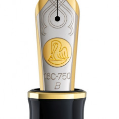 Penita b din aur de 18k/750 ornament din rodiu pentru stilou m1000 bicolora