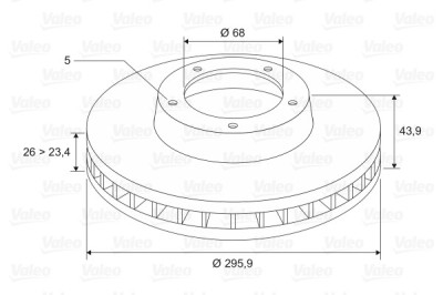 VALEO 197539 Disc frana foto