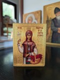 Icoana lemn Sf&acirc;nta Muceniță Filofteia