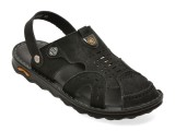 Cumpara ieftin Sandale BITE THE BULLET negre, 25207, din piele naturala