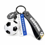 Breloc Chei, Flippy, Model Minge de Fotbal, Mesaj Te aștept pe Terenul de Fotbal, Cupa Mondiala, Accesoriu Pentru Chei si Rucsac, Material Acril, 50 g