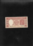 Rar! Chile 10 Pesos 1947(58) seria082001 uzata