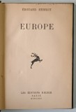 EUROPE par EDOUARD HERRIOT , 1930