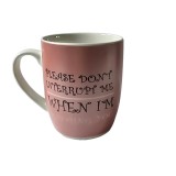 Cana, 360 ml, Alb/Roz cu mesaj