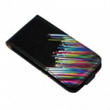 Husa Piele Samsung Galaxy S3 I9300 Slim Flip Star Black Premium