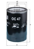 MAHLE OC 47 OF Filtru ulei