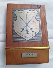 Scrima - Cupa Elore - Satu Mare, medalie premiu - Locul 2, concurs sustinut in Decembrie 1985 - trofeu sportiv