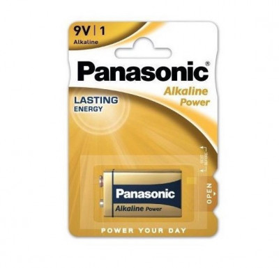 Baterie Panasonic Alkaline Power 9V 6LF22 6LR61 alcalina 6LR61APB/1BP set 1 buc. foto