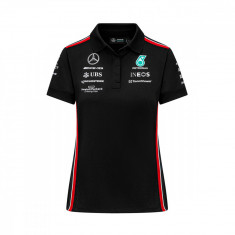 Mercedes AMG Petronas tricou polo de dama official black F1 Team 2023 - XS foto