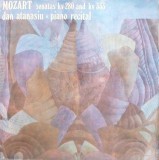 Vinil LP Mozart - Sonata Pian Fa Major, Dan Atanasiu, Electrecord 1976, Muzica Clasica, 30cm