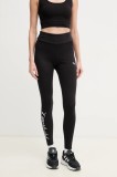 Puma colanți femei, culoarea negru, cu imprimeu, 685036