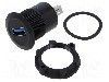 Conector {{Tip conector}}, versiune USB 3.0, {{Orientare spa&amp;#355;iala}}, ONPOW - USB-08-BK