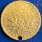 MONEDA ARGINT AURIT 50 CENTIMES FRANTA 1901 / MONEDA DIN POZE