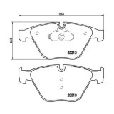 Placute frana BMW 5 (E60) 12.01-03.10, 5 Touring (E61) 03.04-12.10, 6 (E63) 09.03-12.10, 6 Convertible (E64) 03.04-12.10, 7 (E65 E66 E67) 07.01-12.09, BREMBO