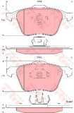 Set placute frana,frana disc VOLVO V70 II (SW) (2000 - 2007) TRW GDB1576