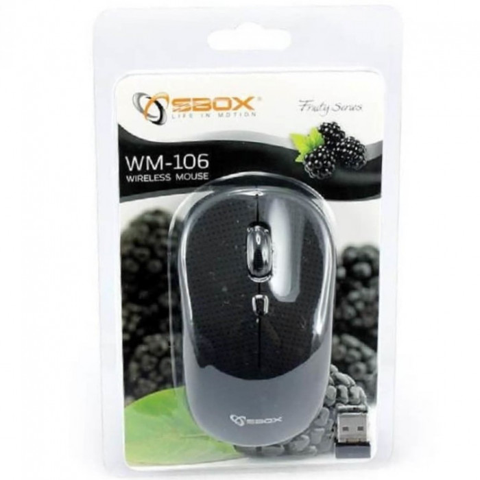 Sbox Mouse Wireless Negru WM-106 45506597