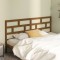 Gossi tablie de pat, maro miere, 206x4x100 cm, lemn masiv de pin