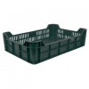 Naveta Plastic HDPE Strend Pro M10 Perforata 60x40x15cm, 21L, Max 15Kg, Verde - Ladita Fructe/Legume Depozitare