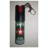 Spray paralizant NATO, tip breloc, propulsie jet, 20 ml