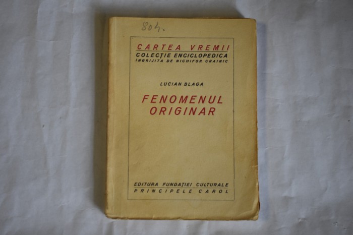 Lucian Blaga - Fenomenul originar