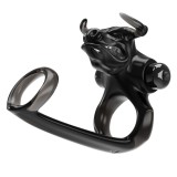 Inel Penis Cu Vibratii Bull Warrior, Negru