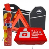 Pachet RAR Trusa medicala auto + Stingator auto + Triunghi + Organizator Portbagaj