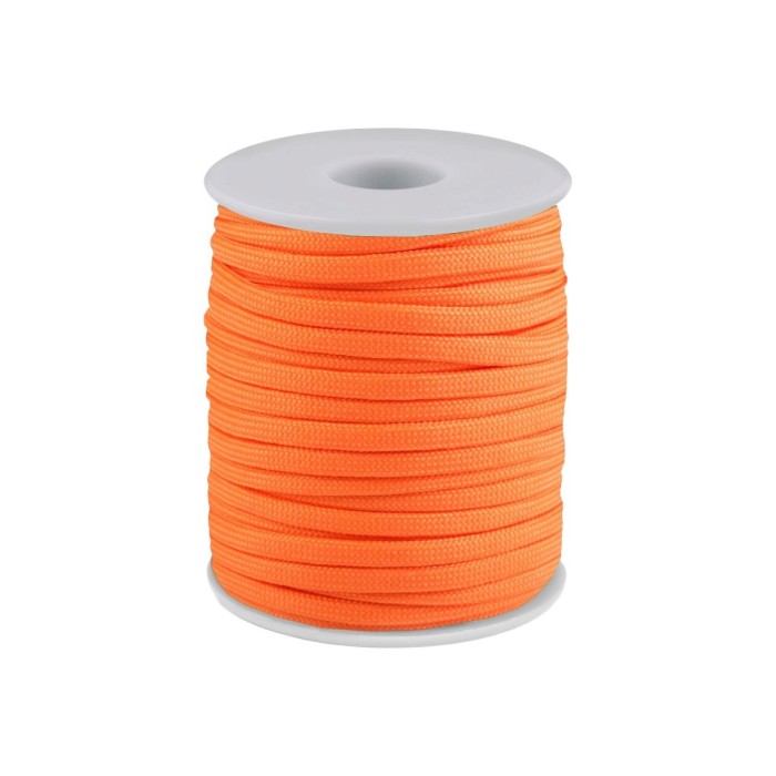 Cordelina paracord Crisalida, diametru 4 mm, 23 m, Portocaliu