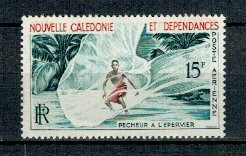 New Caledonia 1962 - Posta Aeriana, pescuit, neuzat foto