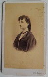 Cumpara ieftin CDV original cu Zulnia Iorga, mama lui Nicolae Iorga, foto Bielig Botosani