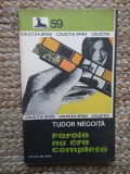 Tudor Negoiță - Parola nu era completă