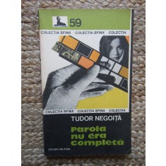 Tudor Negoiță - Parola nu era completă