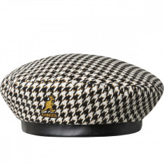 Bereta Kangol Tooth Grid Alb-Negru (Masura : L/XL) - cod 974549566