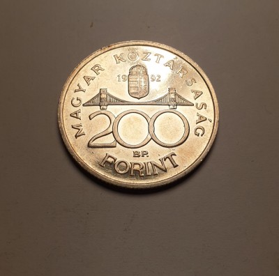 Ungaria 200 Forint 1992 UNC foto