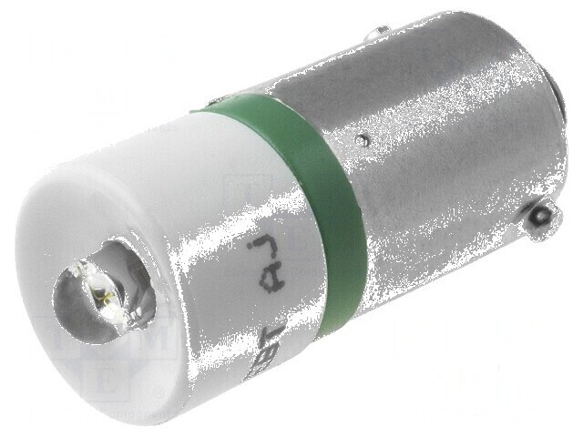 Lampă LED BA9S 230VAC Verde