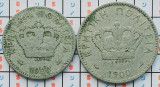 Set 2 monede Creta 10, 20 lepta 1900 - Ge&oacute;rgios - km 4, 5 - A033, Europa