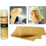 Laveta Auto Sintetica Imitatie Piele Caprioara Gri 40x60cm DSH, Multifunctionala Interior Exterior, Curatare Auto, Geamuri, Tapiterie