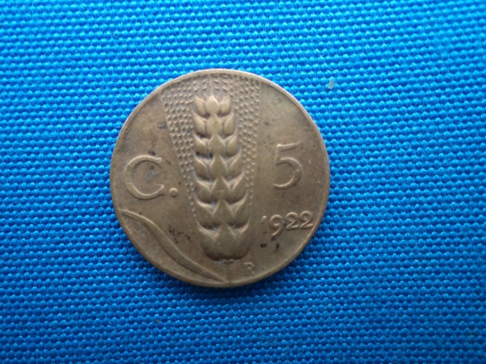 5 CENTISIMI 1922 ITALIA