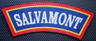 5.483 ROMANIA ECUSON EMBLEMA PATCH SALVAMONT 11,5/3,7cm foto