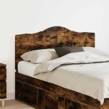 vidaXL Tăblie cap cu headboard Stejar fumuriu 135 cm Lemn compozit 888017