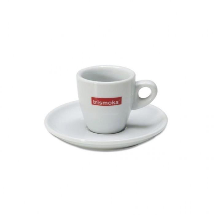 Set TRISMOKA 6 cescute si farfurii pentru espresso