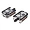 Set 2 pedale Wellgo din aluminiu pentru bicicleta, filet 9/16, culoare negru/arg... Cod:AWR0064